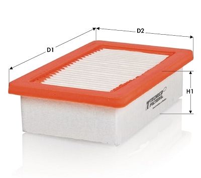 Воздушный фильтр TECNECO FILTERS AR1751PMS для RENAULT CAPTUR