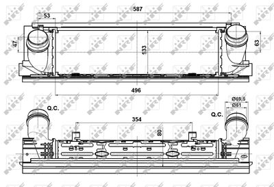 INTERCOOLER COMPRESOR NRF 30482 4