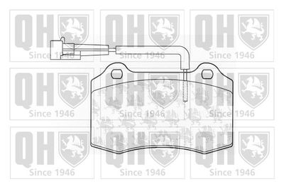 Комплект тормозных колодок, дисковый тормоз QUINTON HAZELL BP1028 для CHRYSLER VIPER