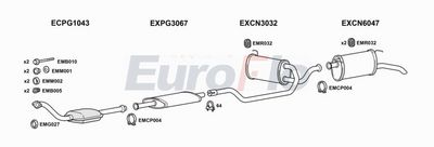 Układ wydechowy EUROFLO CNXM21D3001C