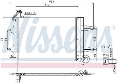 CONDENSATOR CLIMATIZARE NISSENS 94628 6