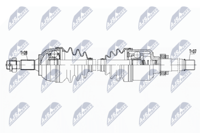 Wał napędowy NTY NPW-PE-041