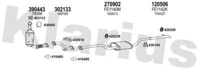 Układ wydechowy KLARIUS 362198E