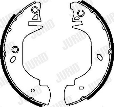 комплект спирачна челюст JURID 362301J