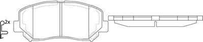 Комплект тормозных колодок, дисковый тормоз FIT FP1623 для MAZDA CX-5