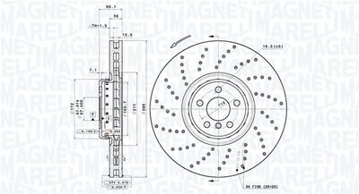 BREMSSCHEIBE MAGNETI MARELLI 360406209304
