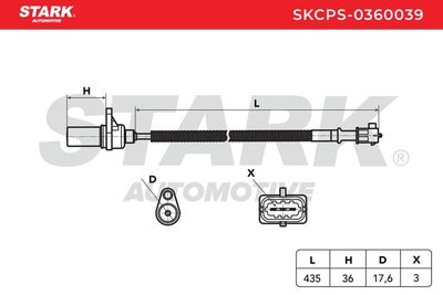 импулсен датчик, колянов вал STARK SKCPS-0360039