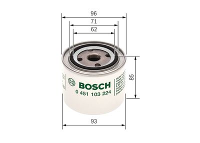 BOSCH Ölfilter