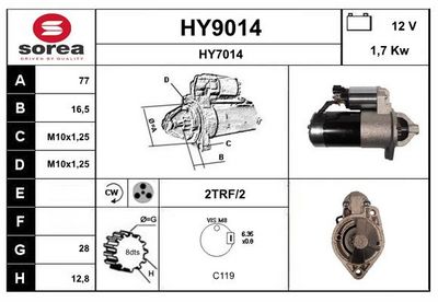 STARTER SNRA HY9014