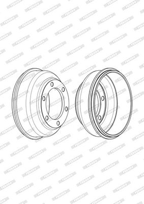 BREMSTROMMEL FERODO FDR329193 3