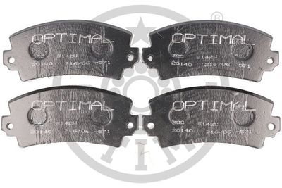 Комплект тормозных колодок, дисковый тормоз OPTIMAL BP-91422 для DACIA NOVA