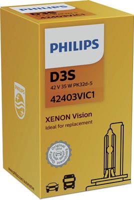 PHILIPS Glühlampe, Fernscheinwerfer Xenon Vision (42403VIC1)