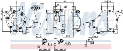 COMPRESOR CLIMATIZARE NISSENS 891065 6