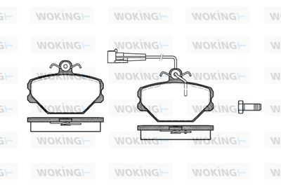 Комплект тормозных колодок, дисковый тормоз WOKING P3643.02 для AUTOBIANCHI Y10