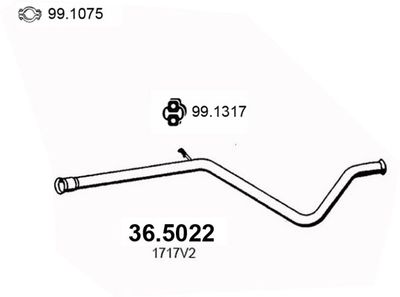 Rura wydechowa ASSO 36.5022