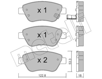 Brake Pad Set, disc brake 22-0321-2