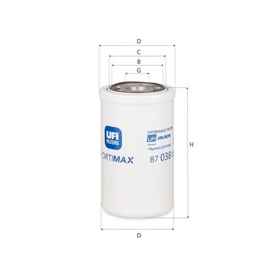 Hydraulisch filter (centrifugaal oliefilter, geschroefd) past: FENDT 2 D FARMER, 200 K FARMER, 200 S FARMER, 200 SA FARMER, 200 V FARMER, 200 VA FARMER, 201 S FARMER, 201 SA FARMER, 203 K FARMER