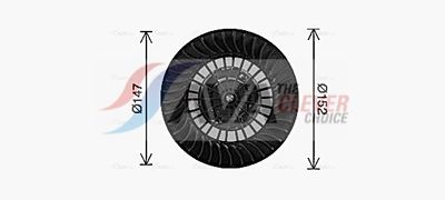 VENTILATOR HABITACLU AVA Clever Choice BW8612 1