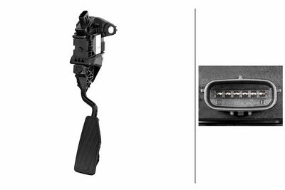 HELLA Sensor, accelerator pedal position 6PV 312 094-091