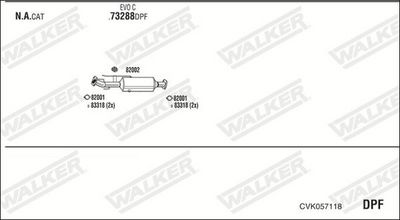 Изпускателна система WALKER CVK057118