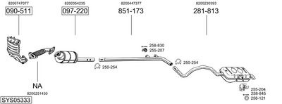 SISTEM DE ESAPAMENT BOSAL SYS05333