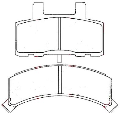 Комплект тормозных колодок, дисковый тормоз ASVA AKD-0844 для CHEVROLET TAHOE
