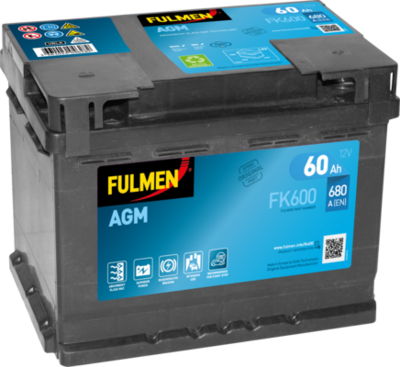 Стартерная аккумуляторная батарея FULMEN FK600 для ALFA ROMEO MATTA