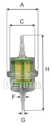 Polttoainesuodatin M-FILTER BF 02