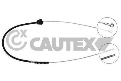 Тросик, cтояночный тормоз CAUTEX 105153 для MERCEDES-BENZ MB