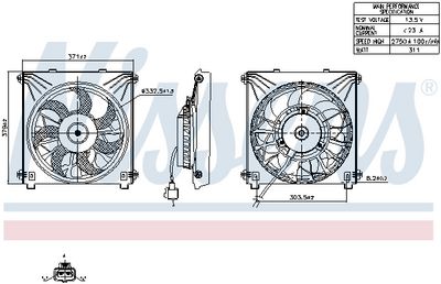 VENTILATOR RADIATOR NISSENS 850245 5