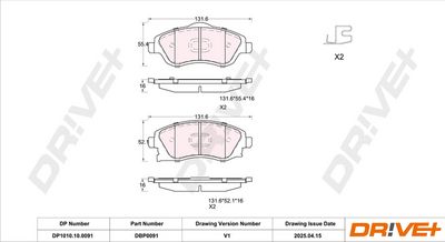 BREMSBELAGSATZ SCHEIBENBREMSE