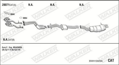 Изпускателна система WALKER BWH15925A