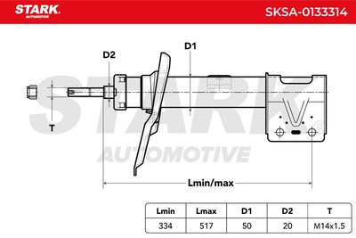 амортисьор STARK SKSA-0133314
