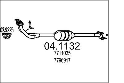 Катализатор MTS 04.1132 для AUTOBIANCHI Y10