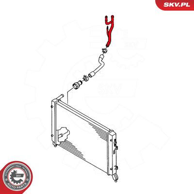 Potrubie chladiacej kvapaliny ESEN SKV 43SKV794
