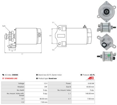STARTER AS-PL S9858S 4