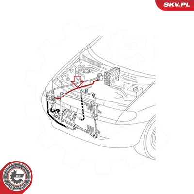 High Pressure Line, air conditioning 43SKV504