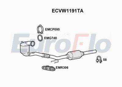 Katalizator EUROFLO 5QA254500AX