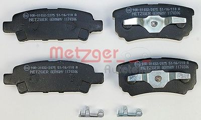 Brake Pad Set, disc brake 1170306