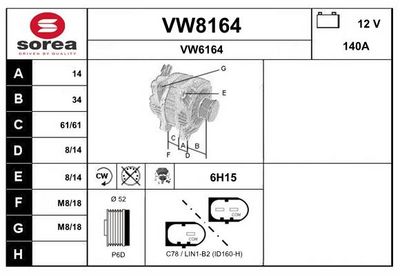 GENERATOR SNRA VW8164