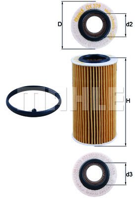 Масляный фильтр KNECHT OX 379D для KTM X-Bow