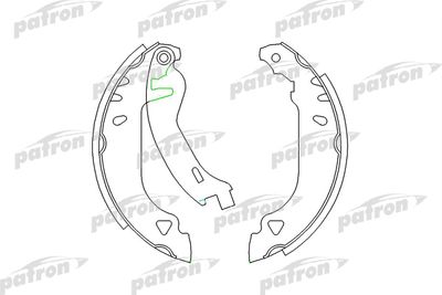 Комплект тормозных колодок PATRON PSP263 для FIAT PUNTO