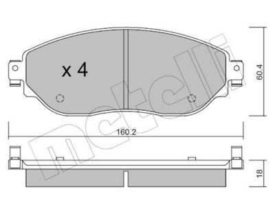 BREMSBELAGSATZ SCHEIBENBREMSE