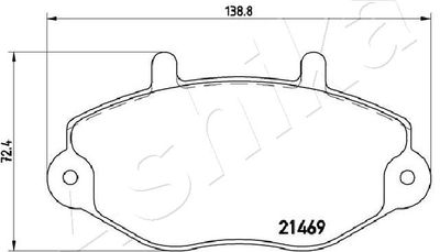 Brake Pad Set, disc brake 50-00-0322