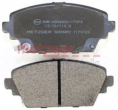 SET PLACUTE FRANA FRANA DISC METZGER AUTOTEILE 1170124 2