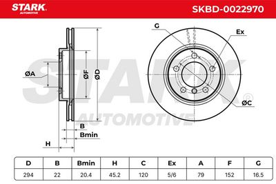 спирачен диск STARK SKBD-0022970