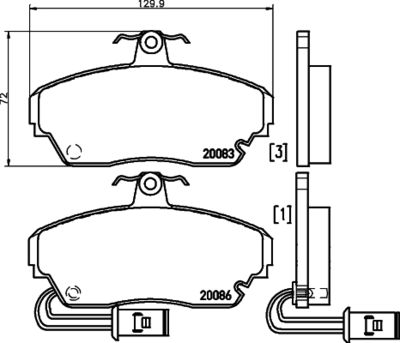 Комплект тормозных колодок, дисковый тормоз TEXTAR 2008301 для ACURA LEGEND