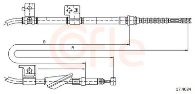 CABLU FRANA DE PARCARE