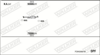 Изпускателна система WALKER FOK006918