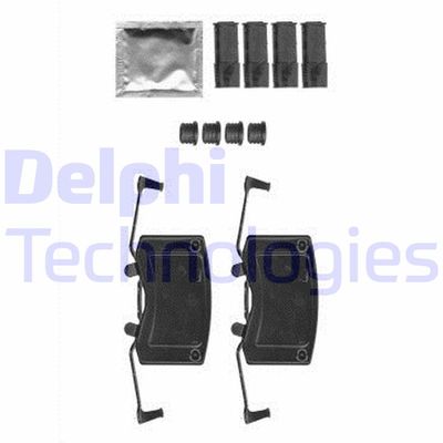 Комплектующие, колодки дискового тормоза DELPHI LX0582 для MERCEDES-BENZ R-CLASS